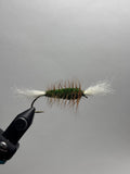 Single wing green bomber