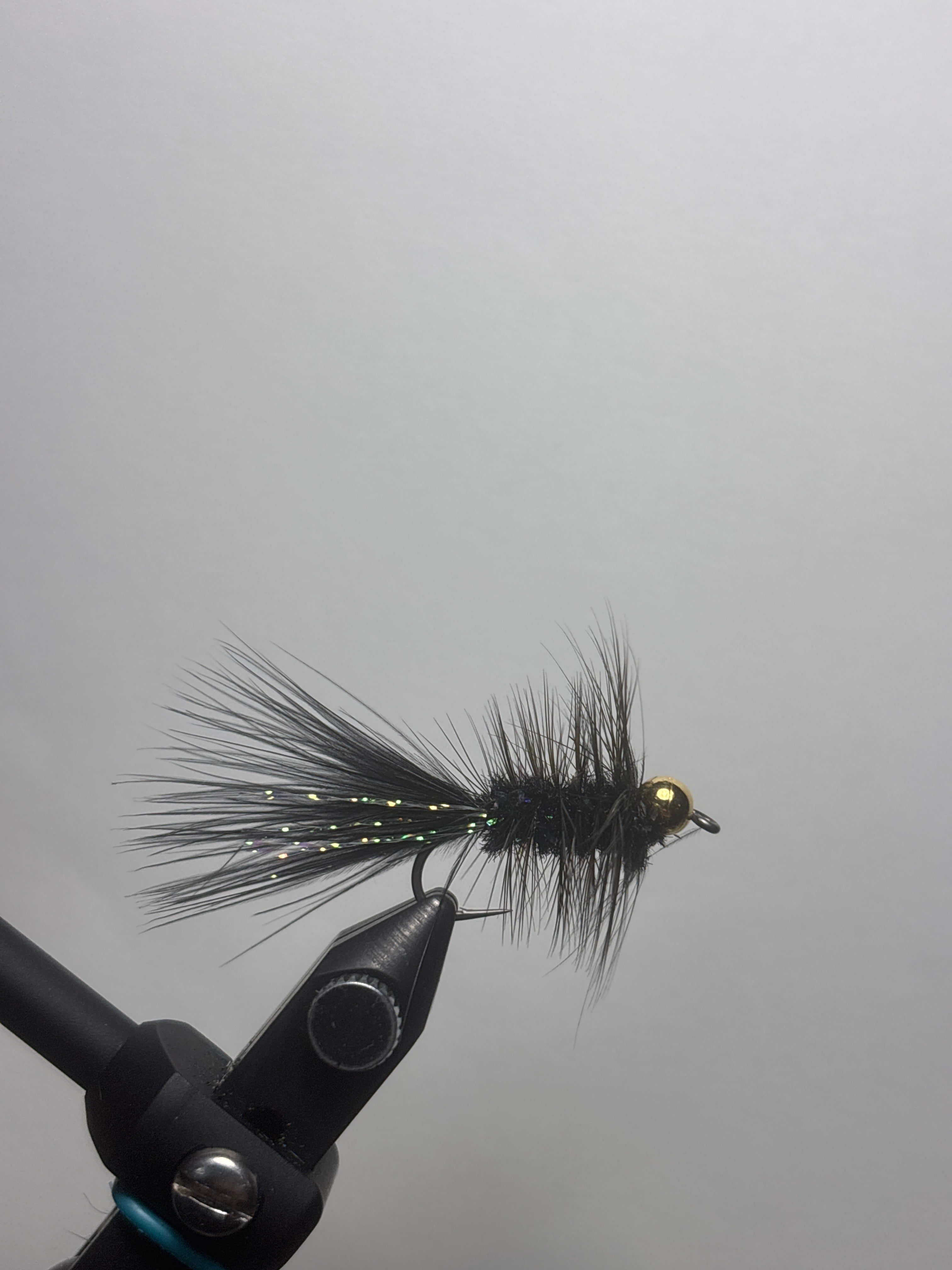 Black bead head Wooly Bugger